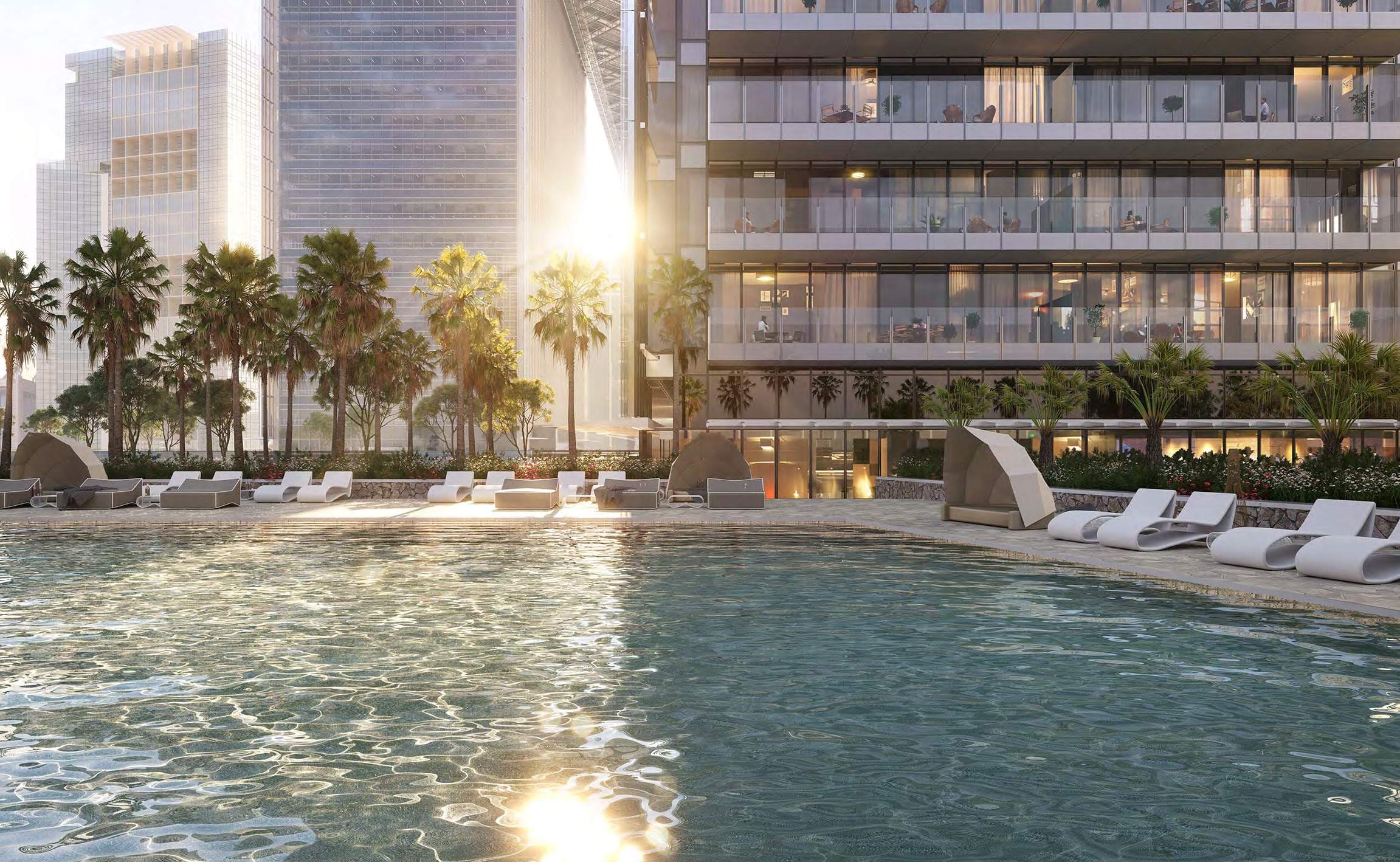 BEACH TYPE SWIMMING POOL